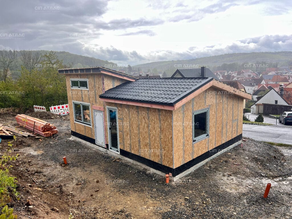 House installation with panels